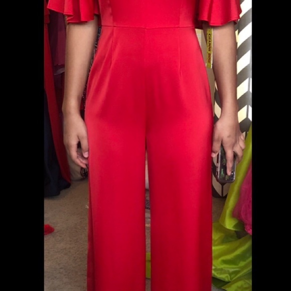 Gianni Bini Red Jumpsuit - Picture 4 of 4